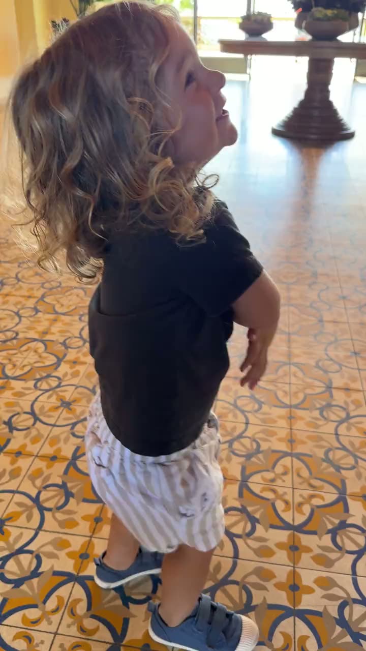 A short clip at the Terranea front desk as the twins are given their Terranea stuffed whales